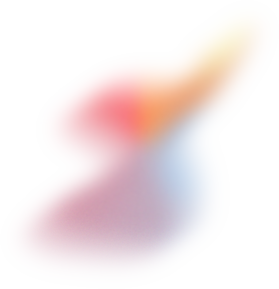 Glowy Gradient Abstract Brush Stroke Blob